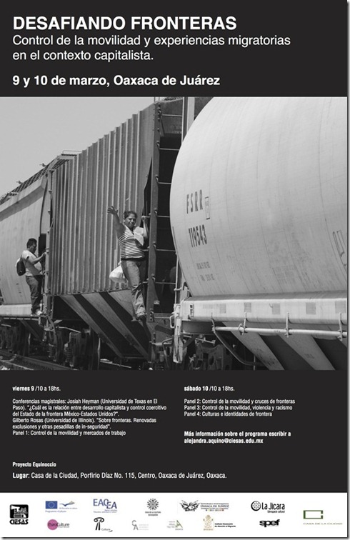 Simposio Desafiando Fronteras. Control de la movilidad y experiencias migratorias en el contexto&nbsp;capitalista